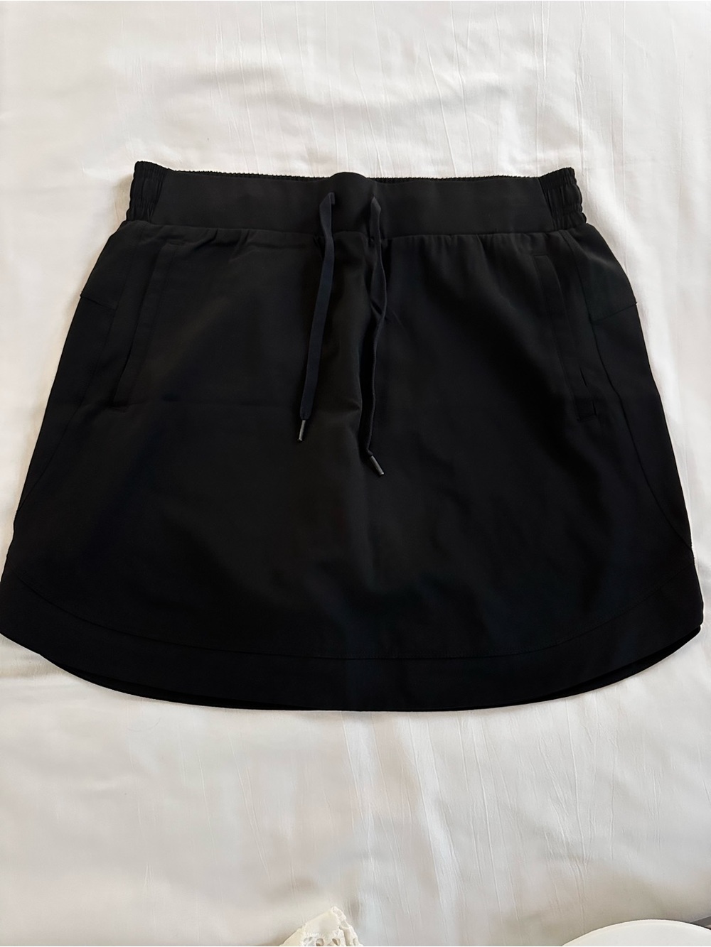 Reebok Black Mini Skirt with Drawstring
